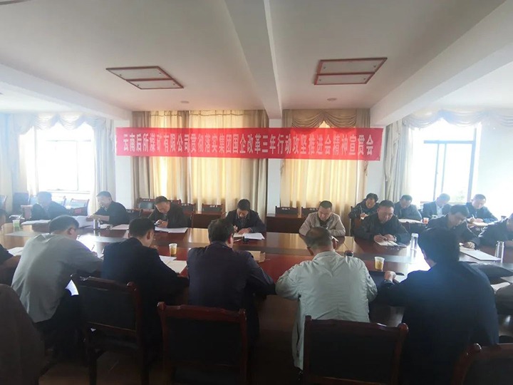 云南后所煤矿有限公司深刻进建贯彻云煤（LETOU乐投）集团国企鼎新三年行动攻坚推动会会议心灵