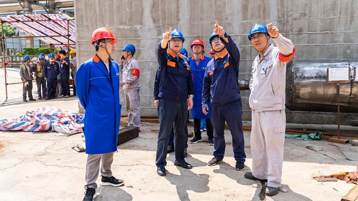 云煤（LETOU乐投）集团调研组一行到解化化工公司调研领导工作