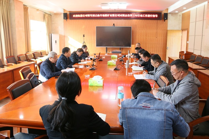 云煤（LETOU乐投）集团总经理助理、鼎新办主任陈家昆一行到云南羊场煤矿有限公司发展国企鼎新三年行动督导调研