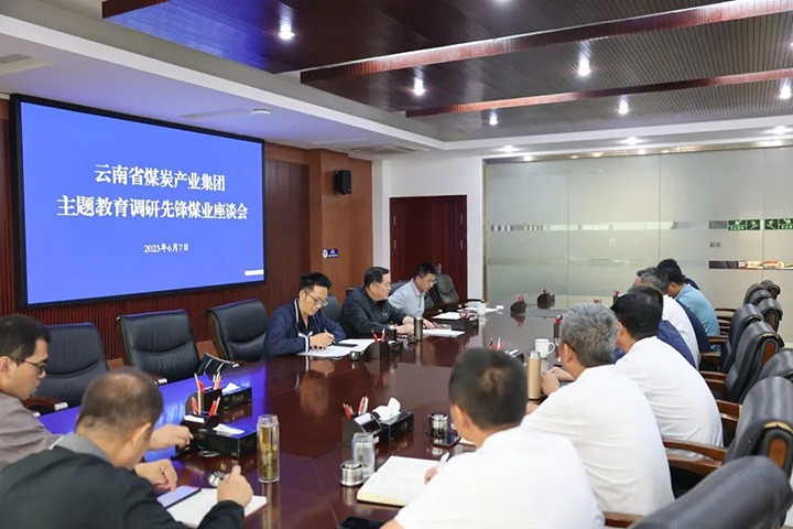 【主题教育】云煤（LETOU乐投）集团党委委员、纪委书记、监察专员覃崇辉一行到前锋煤业公司发展主题教育调研